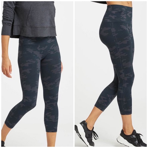spanx camo cropped leggings
